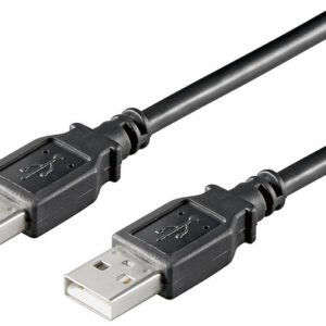 USB2.0  A-A 0,1m M-M, Black