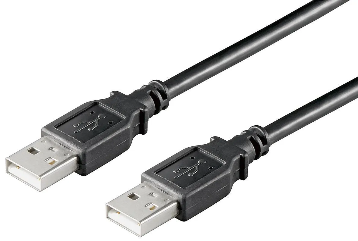 USB2.0 A-A 1M M-M, BLACK