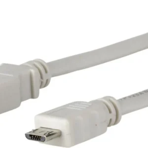 MicroConnect USB-A - Micro-USB B -kaapeli, 5 m, Harmaa
