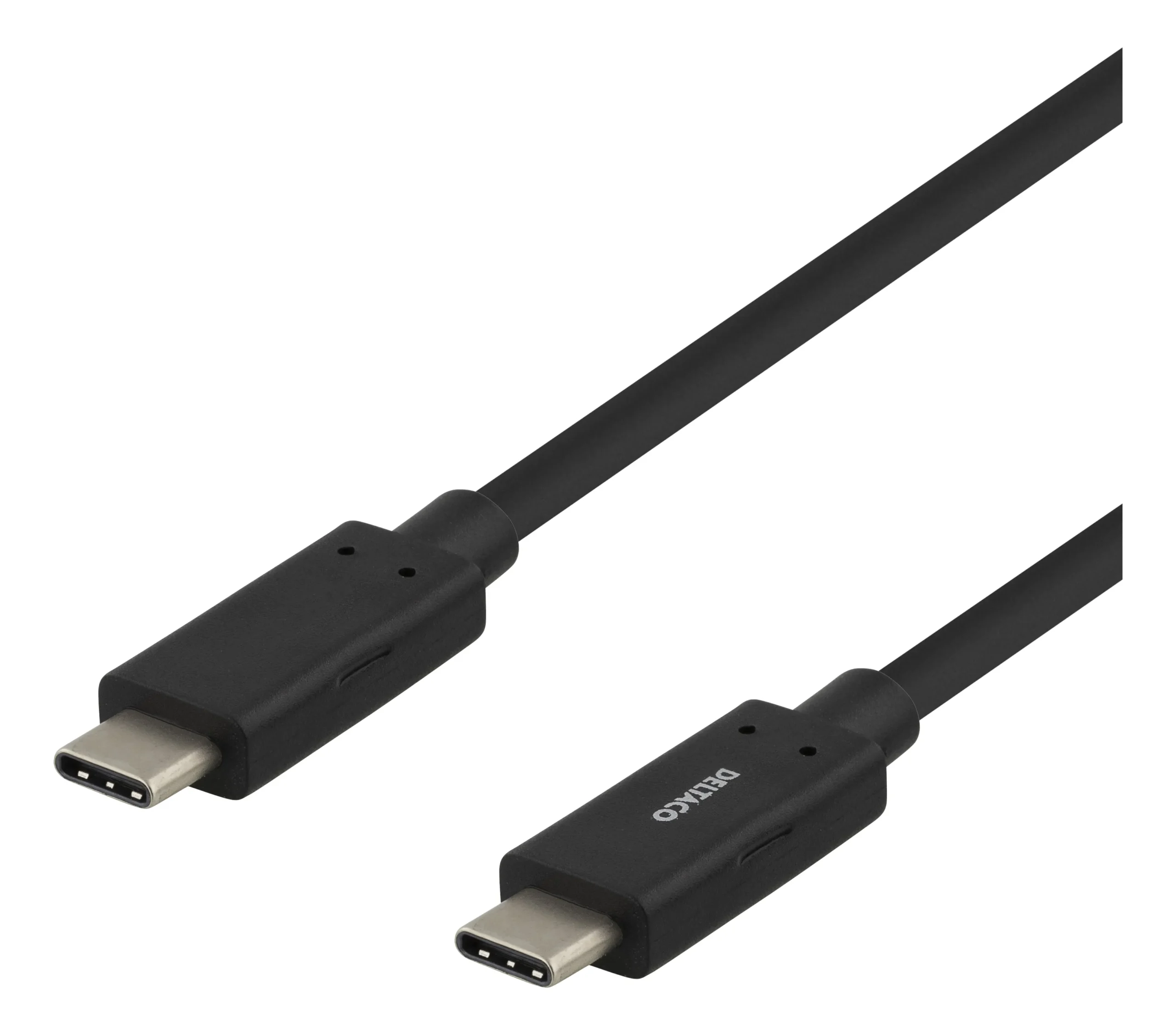 Deltaco Mobility USB-C – USB-C 3.2 Gen 1 -kaapeli, 1 m, Musta
