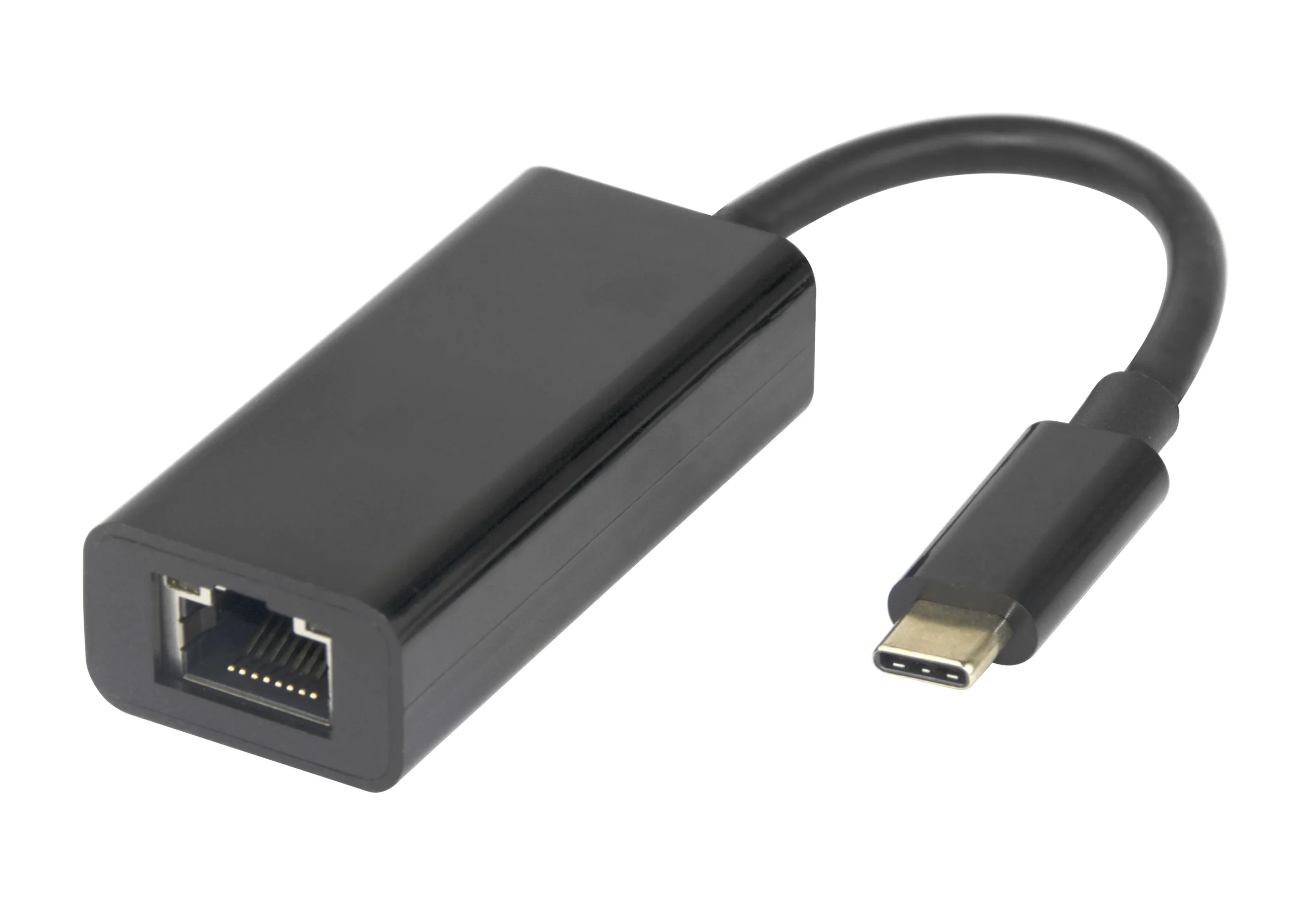 DELTACO USB-C Gigabit Network adaptor w/MAC address pass-through
