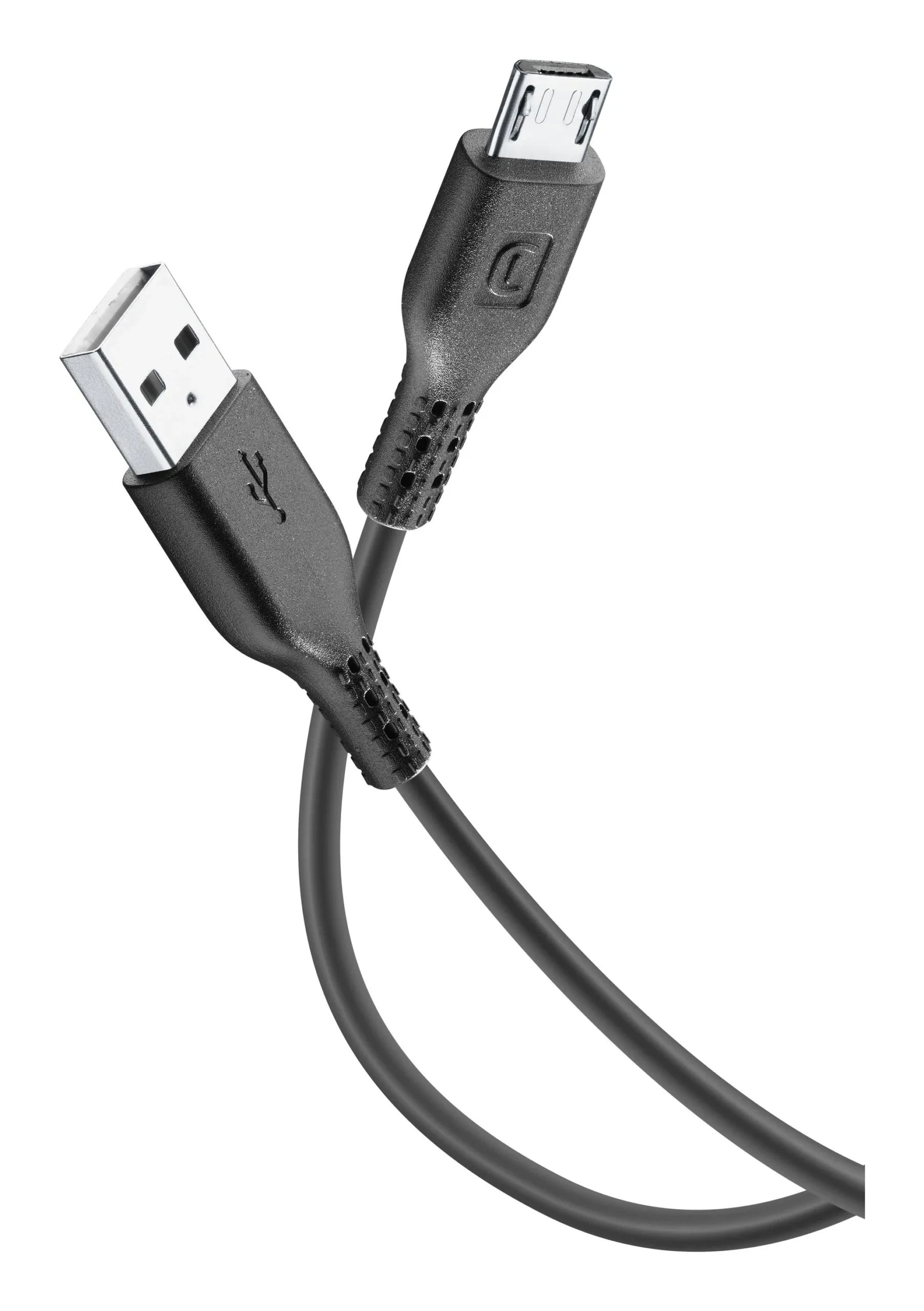 Cellular Line USB-A - Micro-USB B -kaapeli, 3 m, Musta