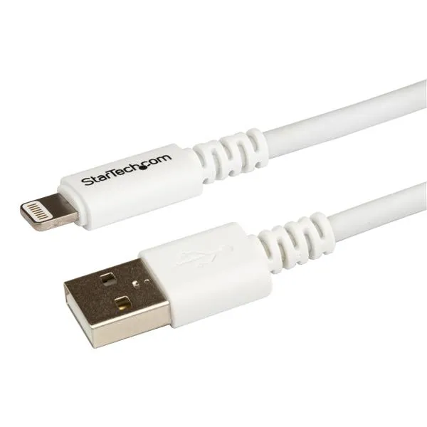 Startech USB-A - Lightning -kaapeli, 3 m, Valkoinen