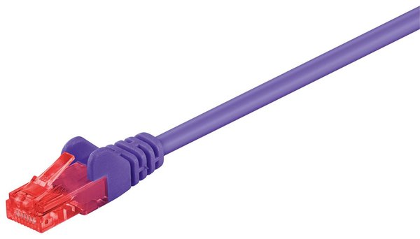 MicroConnect Cat6 U/UTP -verkkokaapeli, 1 m, PVC, Purppura