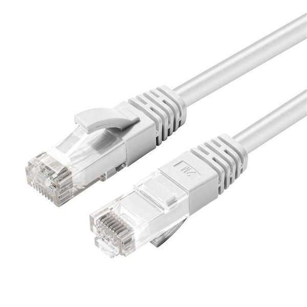 MicroConnect Cat6a U/UTP -verkkokaapeli, 1 m, Valkoinen