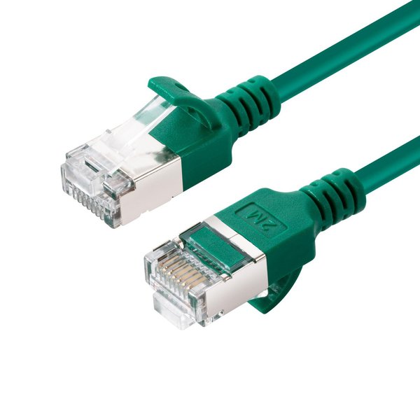 MicroConnect Cat6a U/FTP - Slim verkkokaapeli, 5 m, Green