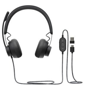 Logitech Zone Wired -kuulokkeet, grafiitti