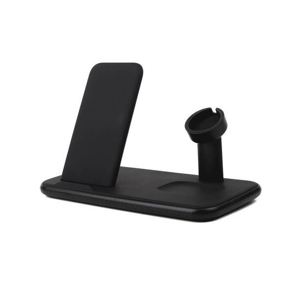 GEAR Langaton Tripple QI Laturi USB-C Ansl. 20W Musta Mobil/Watch/Airpods