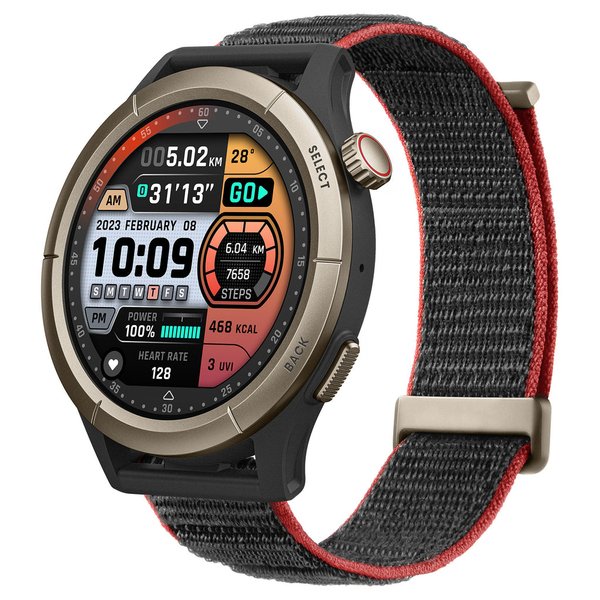 Amazfit Cheetah Pro Run Track -uhreilukello, musta