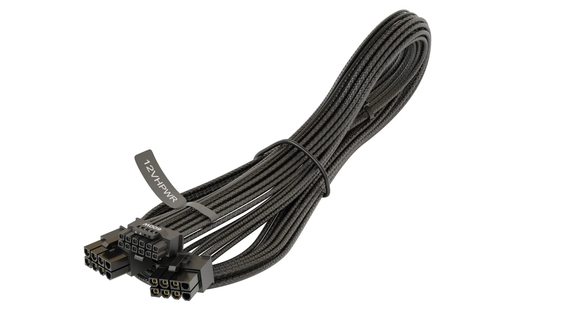 Seasonic 12VHPWR Adapter Cable, musta