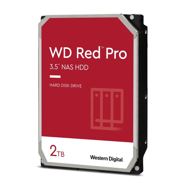 WD Red Pro 3.5", 2 Tt, 7200 RPM, 64 MB -kovalevy (NAS)