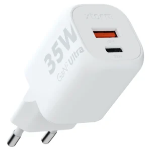 Xtorm 35W GaN2 Ultra Kotilaturi USB-C PD/USB-A -laturi, Valkoinen