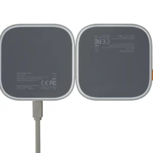 Xtorm Langaton Qi Pika Laturi Duo 2x15W -laturi, Harmaa