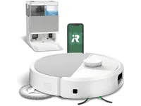 iRobot Roomba Plus 505 Combo Robot + AutoWash Dock, Bagless, White, Round, 3 wheel(s), Charging, Purification, Roller brush & Side brush