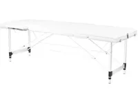 Activeshop kokoontaitettava hierontapöytä 3-osainen, alumiinia, malli Comfort Activ FIZJO, valkoinen