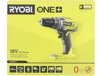 Ryobi R18DD3-0, Akkuruuvinväännin, Pistoolikahva, Musta, Vihreä, Ylikuumeneminen, 1800 RPM, 500 RPM