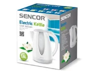 Sencor SWK 1810WH, 1,8 L, 2000 W, Valkoinen, Muovi, Veden tason ilmaisin, Ylikuumenemissuoja
