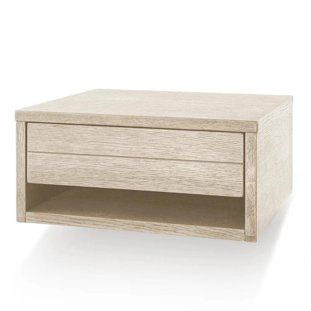 Torkelson, Trace Sängbord vägghängt vitoljad ek