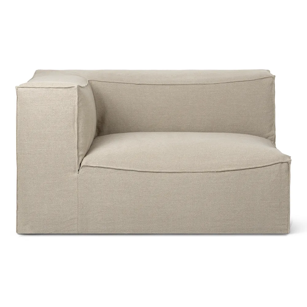 Ferm Living, Catena Sofa Armrest Left L400 - Rich Linen - Natural