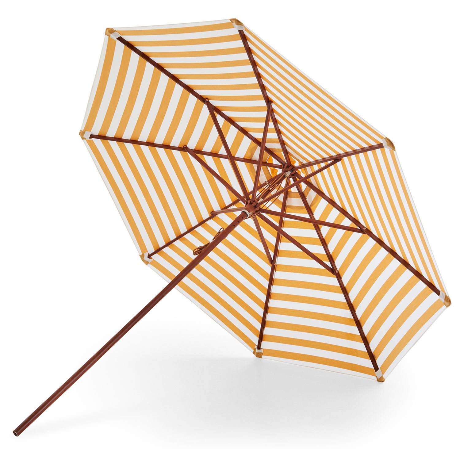 Skagerak, Messina Parasoll Ø270 Cm Golden Yellow Stripes