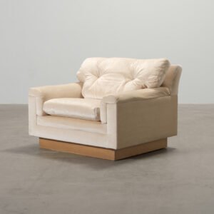 Ahti Taskinen Fennia fåtölj beige