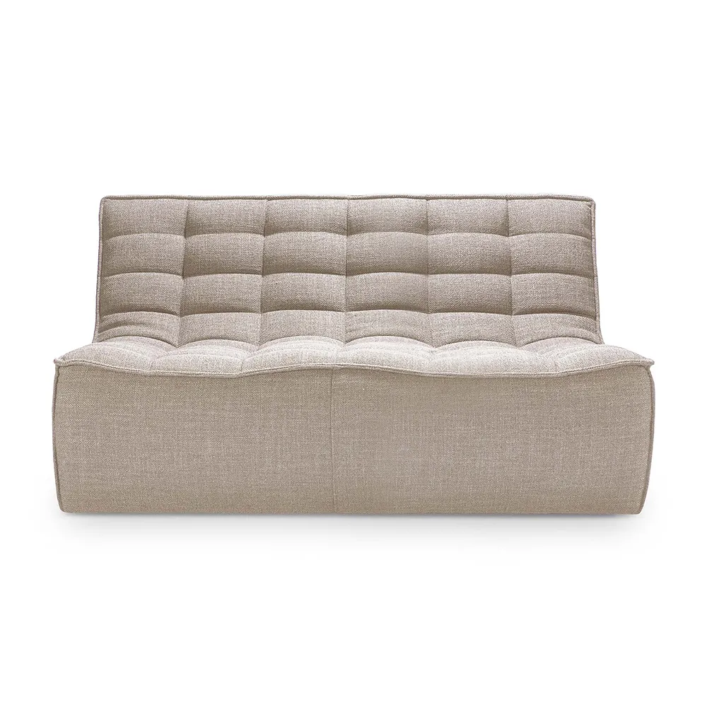 Ethnicraft, N701 modular sofa - Beige fabric - 2 seater 91x140 cm Ethnicraft