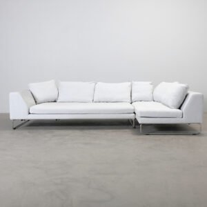 Adea Band hörnsoffa med öppet avslut vit