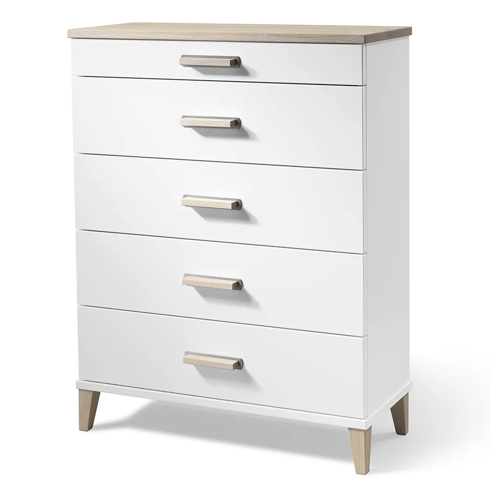 Oscarssons Möbel, Malva Byrå H94 B70 Vitlack/Vitoljad Ek