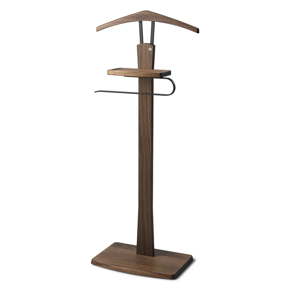 Oscarssons Möbel, Zeve Herrbetjänt Oljad Valnöt/Mattsvart stål