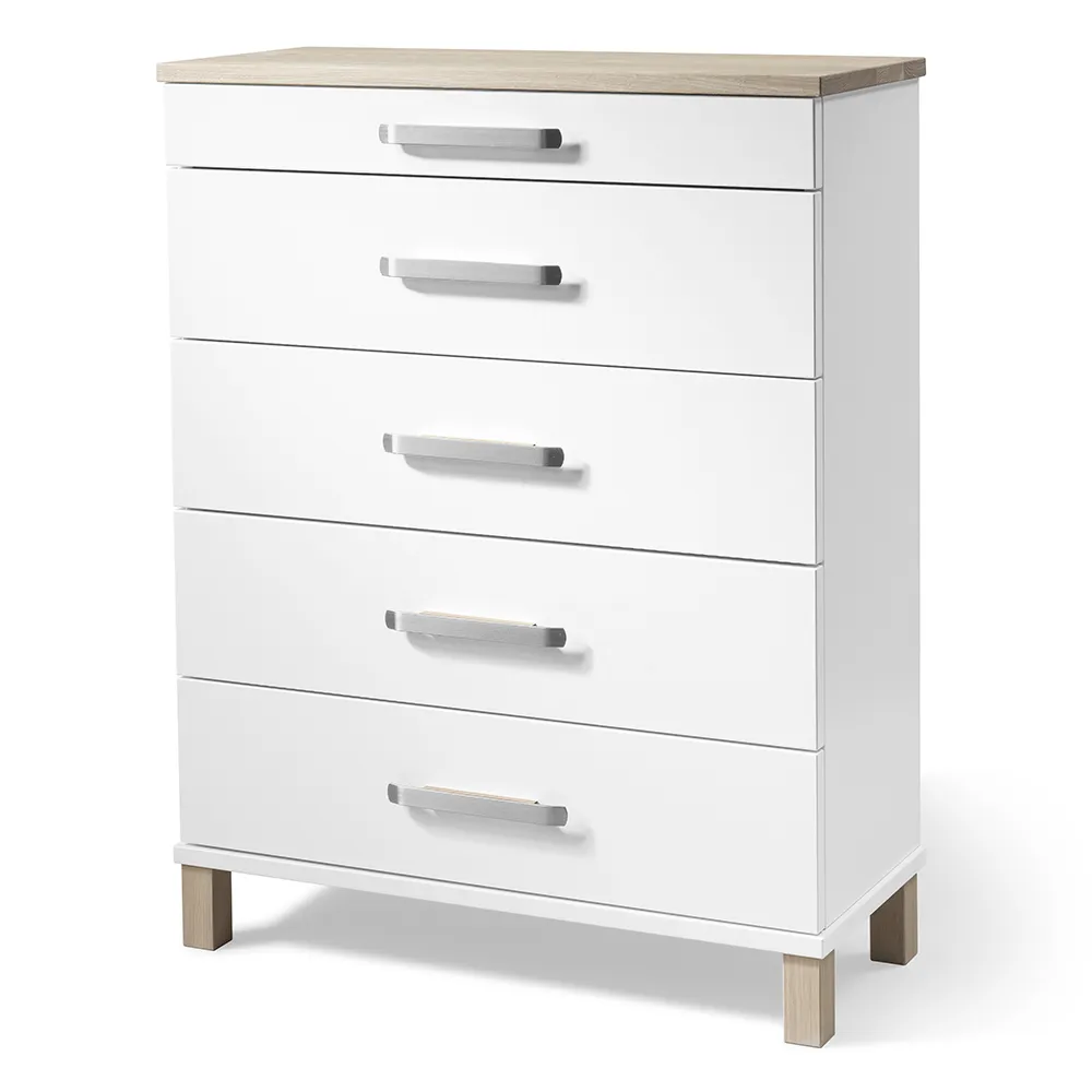 Oscarssons Möbel, Nadja Byrå H93 B70 Vitlackad/Vitoljad Ek