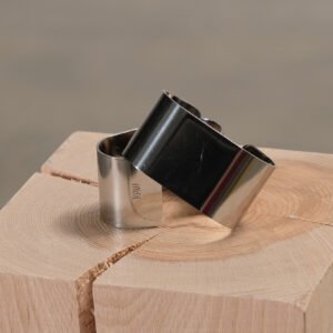 Aida Raw servetthållare stål, set om 4