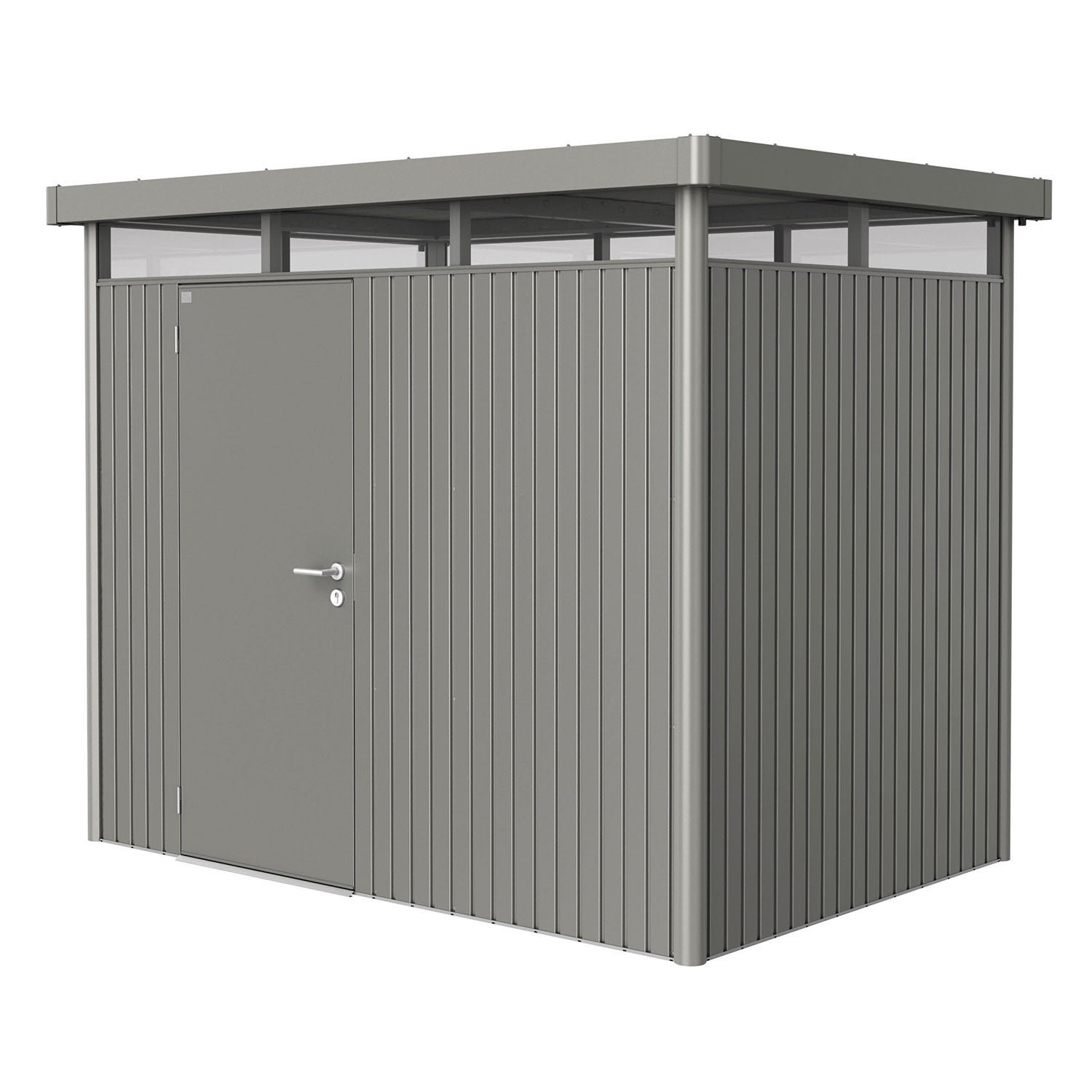 Biohort, Highline Trädgårdsskjul storlek h2 metallic kvarts-grå Biohort