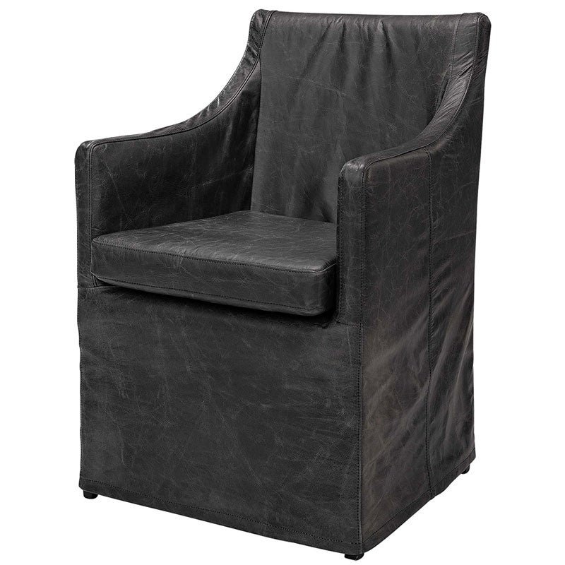 Artwood, Avignon Matstol Svart Läder