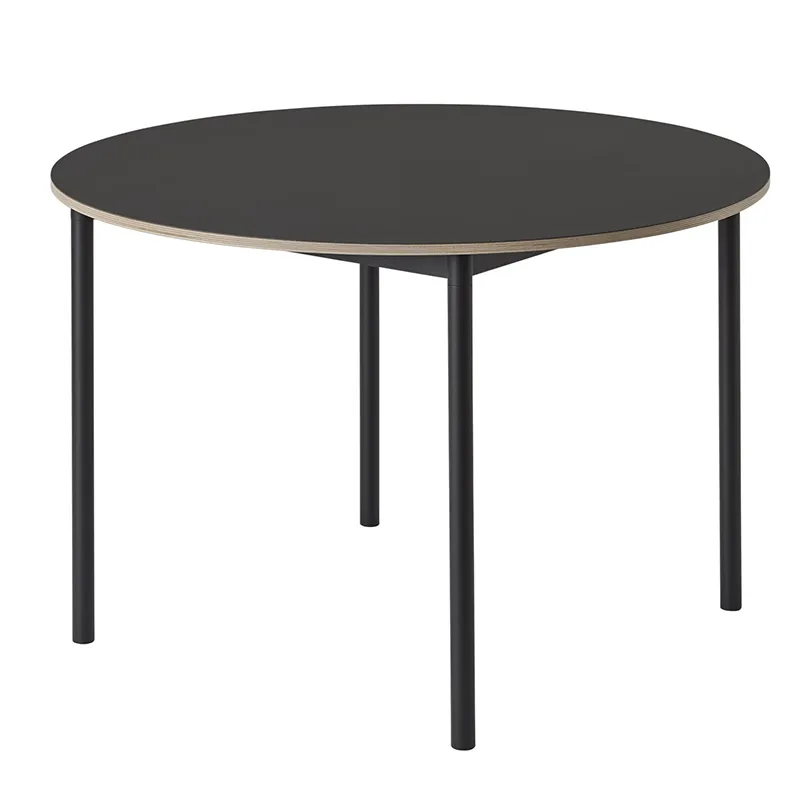 Muuto, Base matbord110 cm - Black Nanolaminate Plywood Black