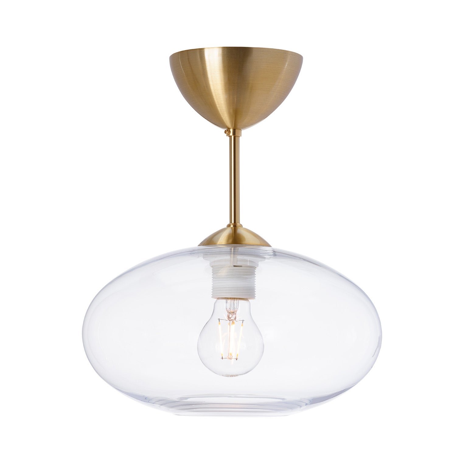 Belid, Bullo Plafond D270 Mässing/Klarglas