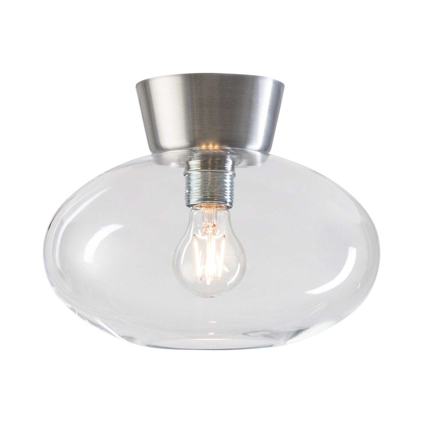 Belid, Bullo Plafond D270 Aluminium/Klarglas