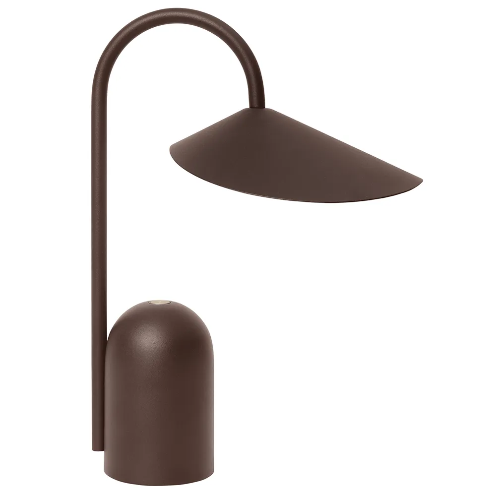Ferm Living, Arum Portabel Lampa Dark Chocolate