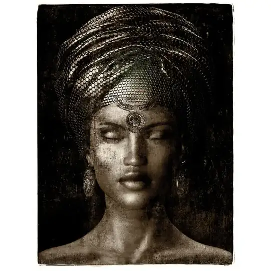 Artwood, Väggdekor Glamour girl sepia 100x150 cm