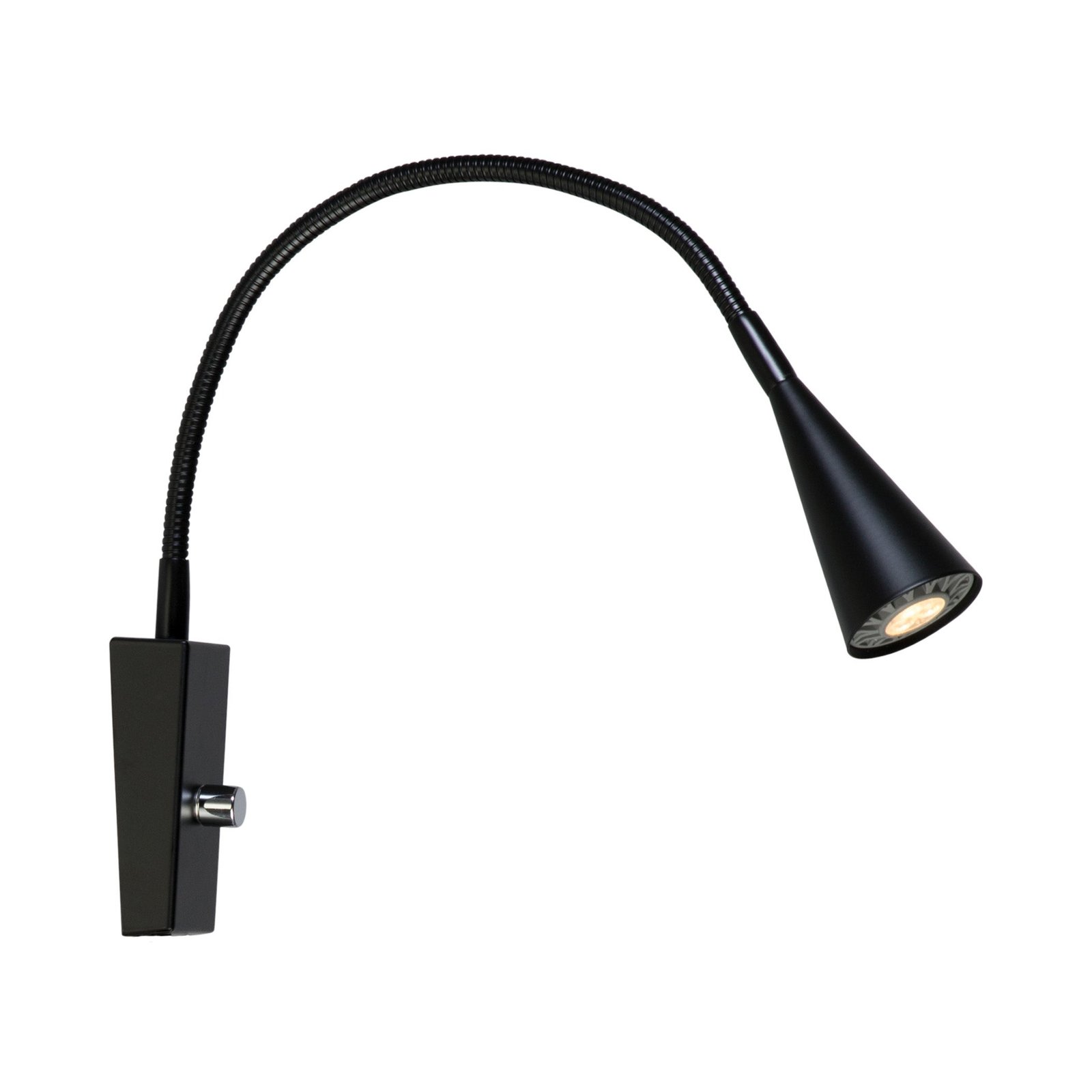 Belid, Ledro Vägglampa Fast Installation Mattsvart Mr16 Inkl Ljuskälla