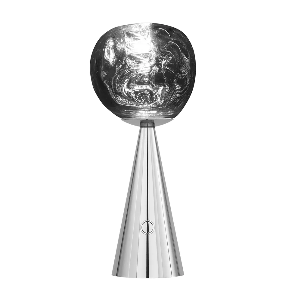 Tom Dixon, Melt Portabel lampa Silver LED