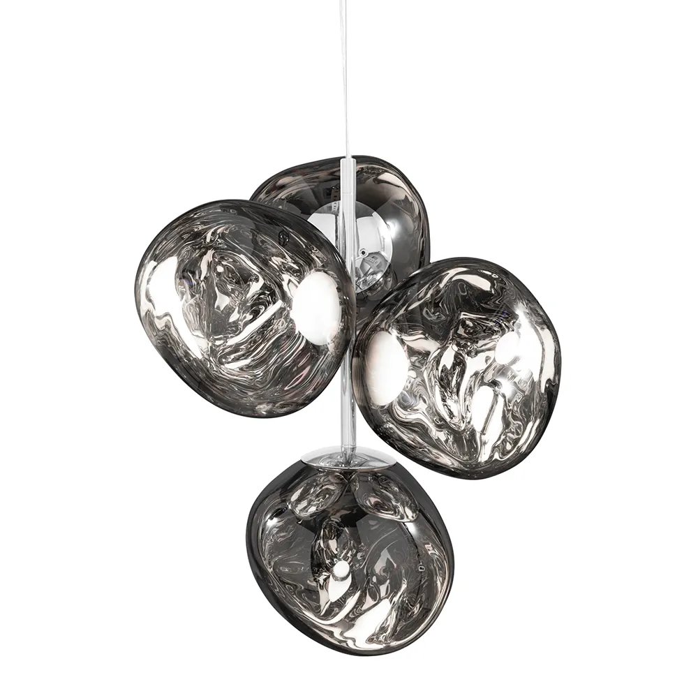 Tom Dixon, Melt Chandelier Mini Silver Takkrona LED