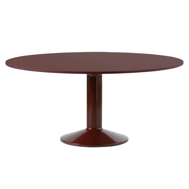 Muuto, Midst matbord 160 cm - Dark Red Linoleum Dark Red