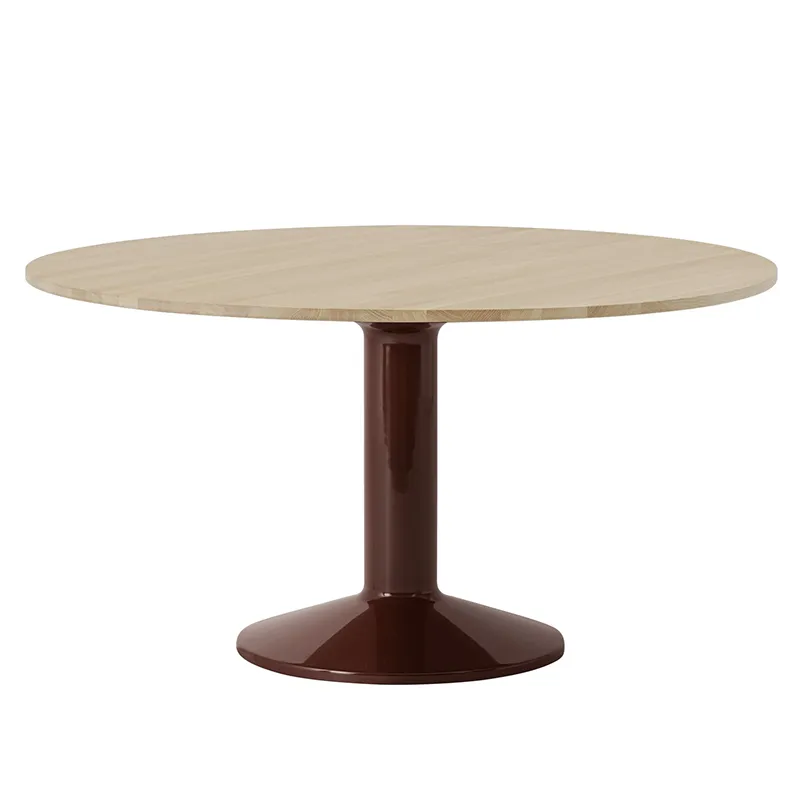 Muuto, Midst matbord 140 cm - Oiled Oak Dark Red