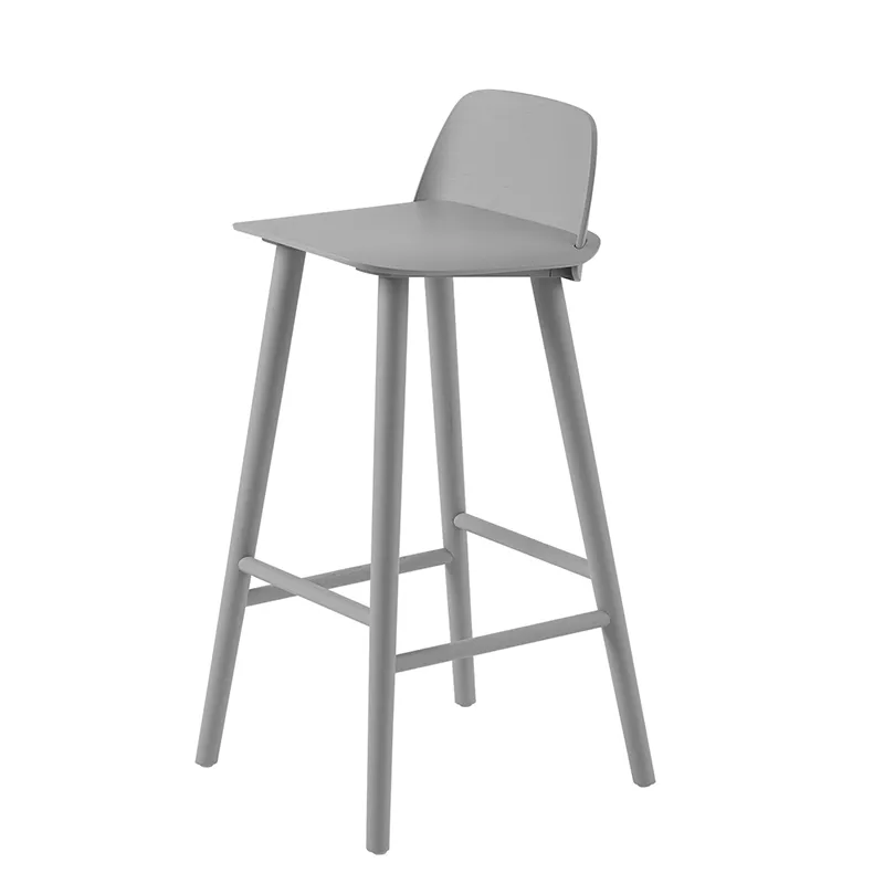 Muuto, Nerd barstol 75 cm - Grey