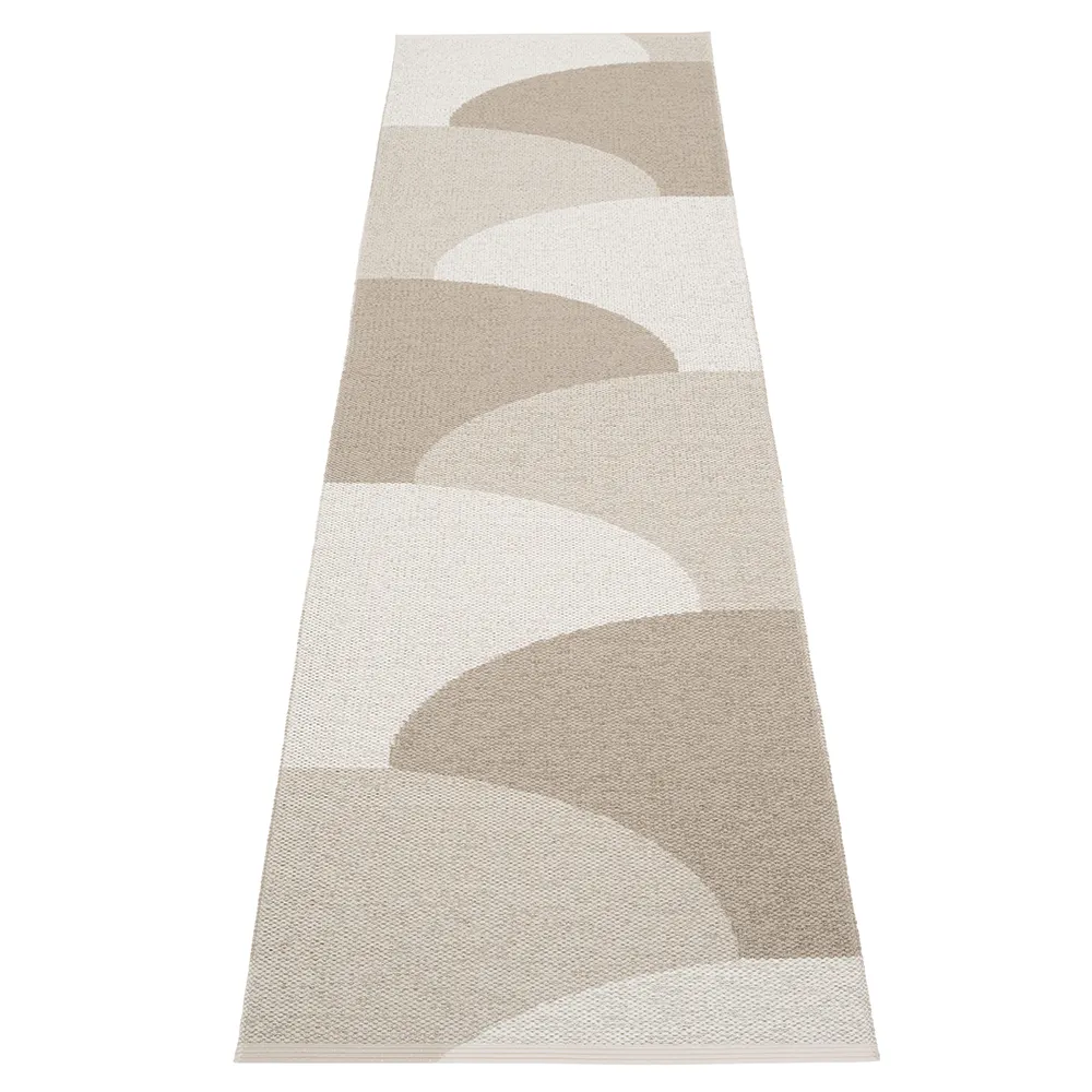 Pappelina, Hill matta Dark Linen/Linen/Fossil Grey 70 x 270cm