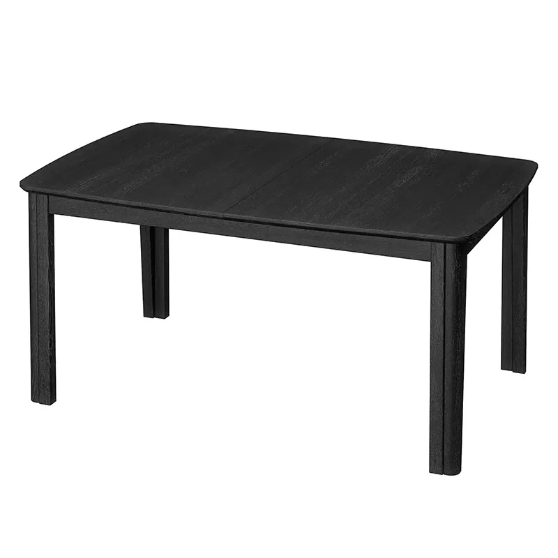 Skovby, SM107 Matbord 101x160-316-368 cm Svart lackad ek