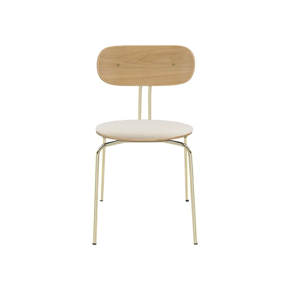 Umage, Curious Matstol Ek/Mässing Teddy White