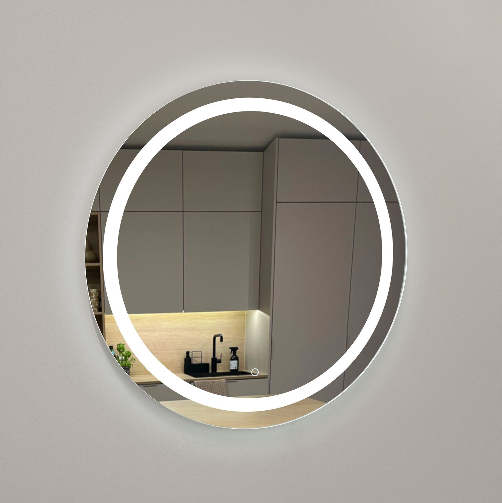 LED-spegel AGGE LED Mirror Round Frontlight - 21W / 3000-6000K / 800 mm