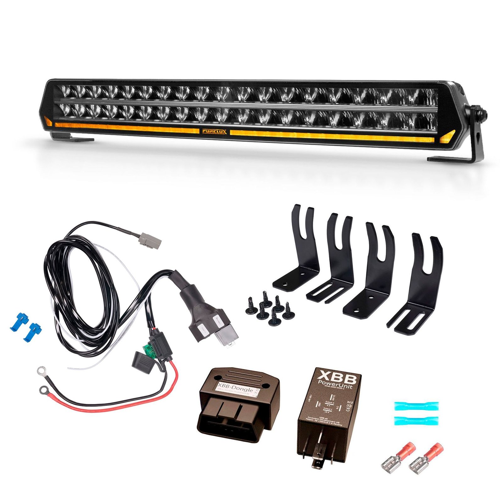 Extraljuspaket Tesla Model S, Purelux Panther C540-paket (2021->) (Kurvad)