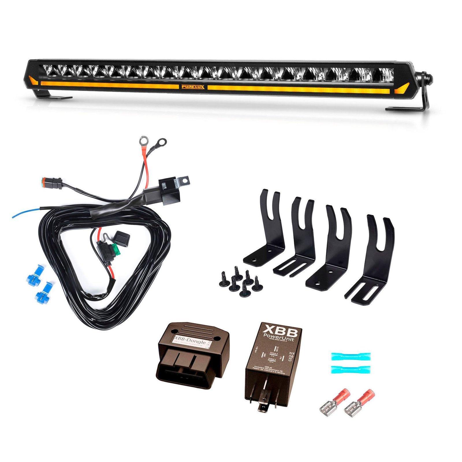 Extraljuspaket Tesla Model X, Purelux Panther Aero C540-paket (2021->)